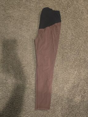 Maurices Two-Tone Maternity Skinny Jeans in Black and Brown